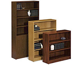 wood veneer bookcases