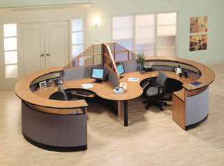 laminate reception desk