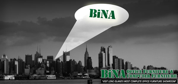BiNA bat signal shines over Manhattan skyline