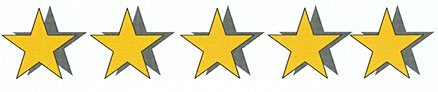 5-star customer ratings