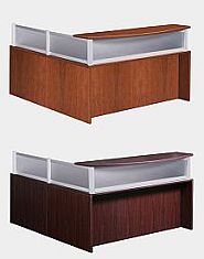 Basic Series Laminate and Glass Reception Desk