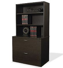 Laminate Bookcase and Lateral File 